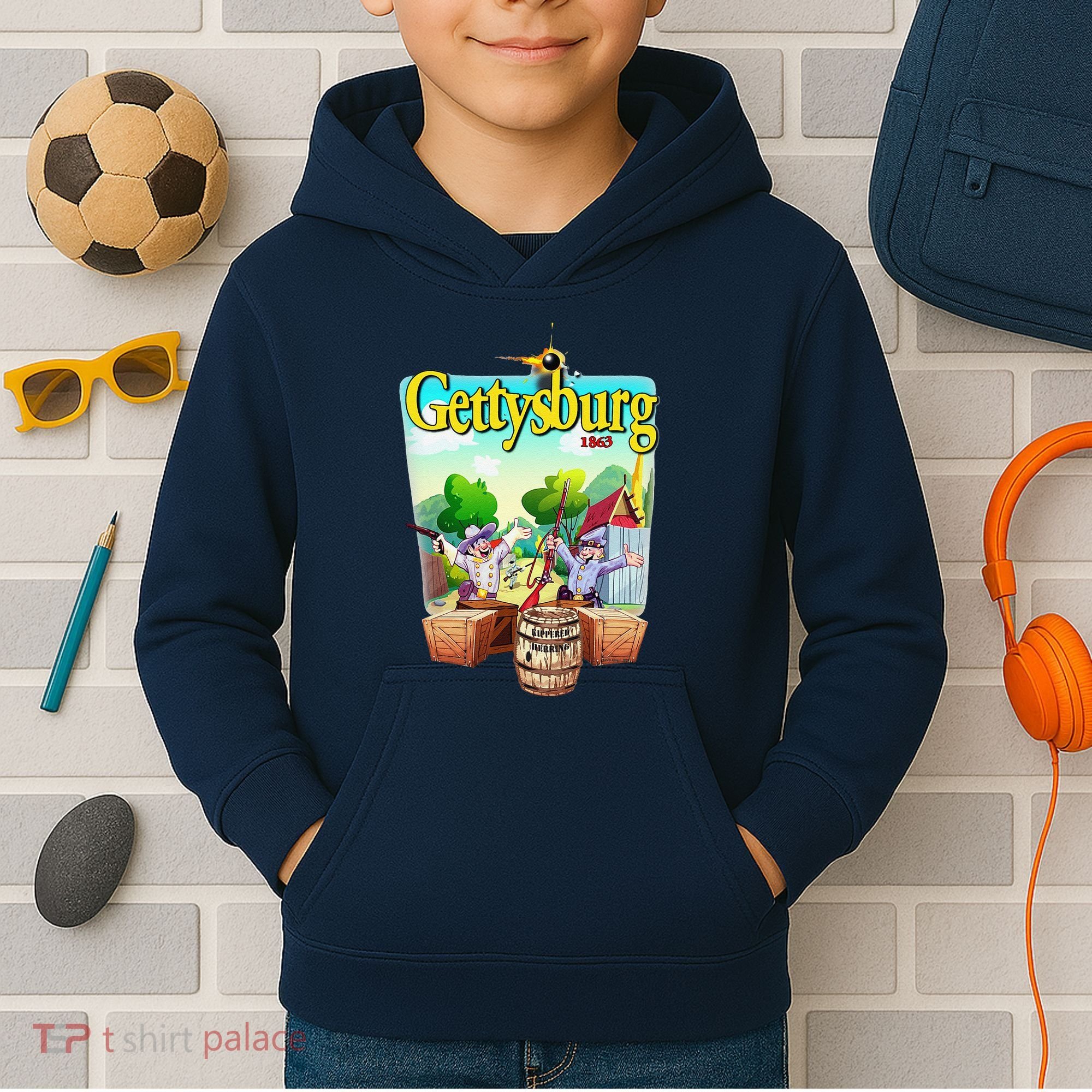 Fun Battle Of Gettysburg Kids Hoodie