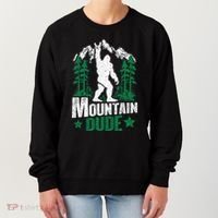 Funny Bigfoot Outdoor Adventures Mountain Dude Women's Sweatshirt thumb 0
