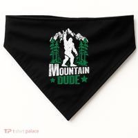 Funny Bigfoot Outdoor Adventures Mountain Dude USA-Made Doggie Bandana thumb 0