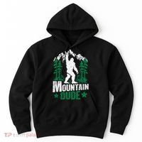 Funny Bigfoot Outdoor Adventures Mountain Dude Hoodie thumb 0