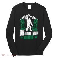 Funny Bigfoot Outdoor Adventures Mountain Dude Long Sleeve Shirt thumb 0