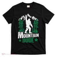 Funny Bigfoot Outdoor Adventures Mountain Dude T-Shirt thumb 0