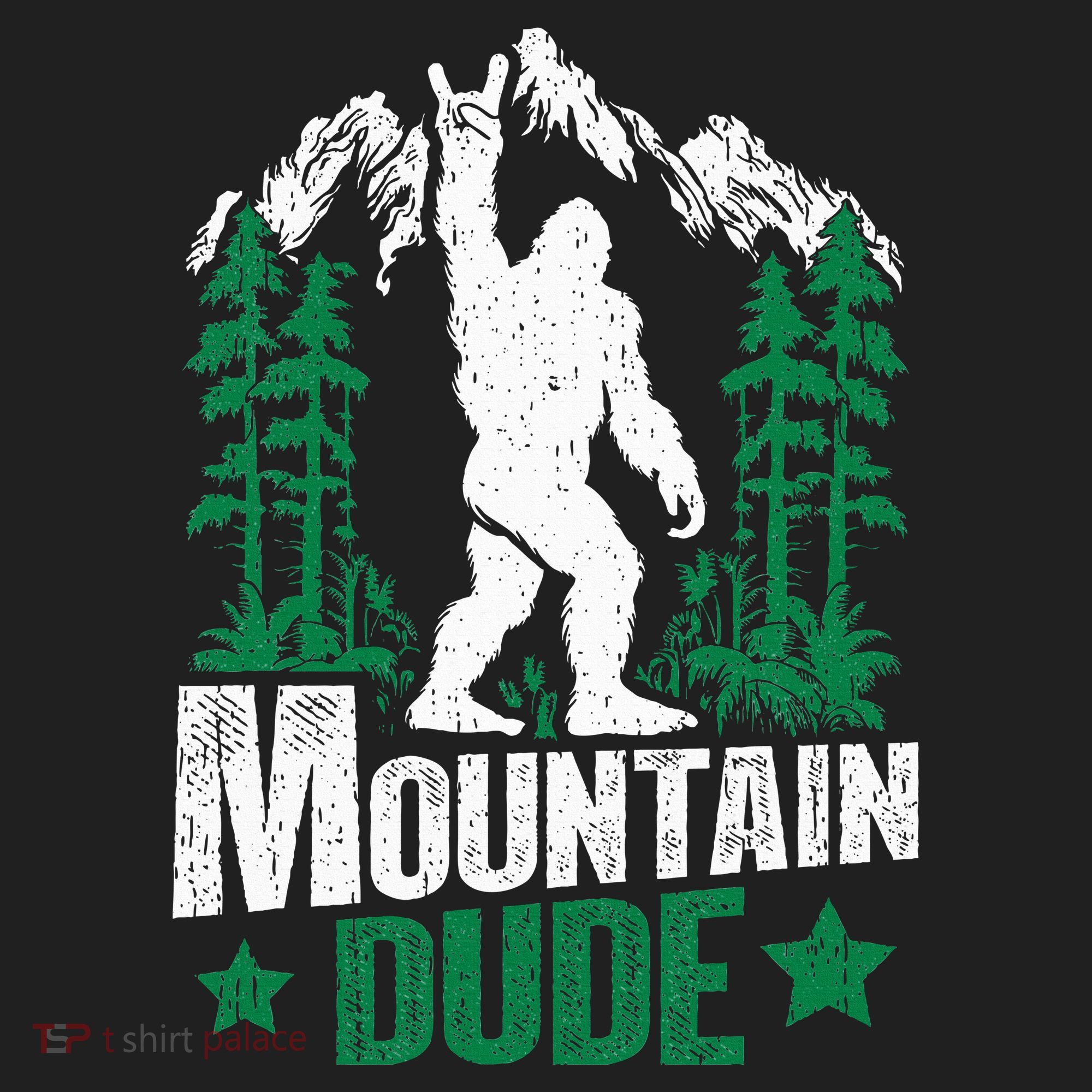 Funny Bigfoot Outdoor Adventures Mountain Dude Crop Fleece Hoodie