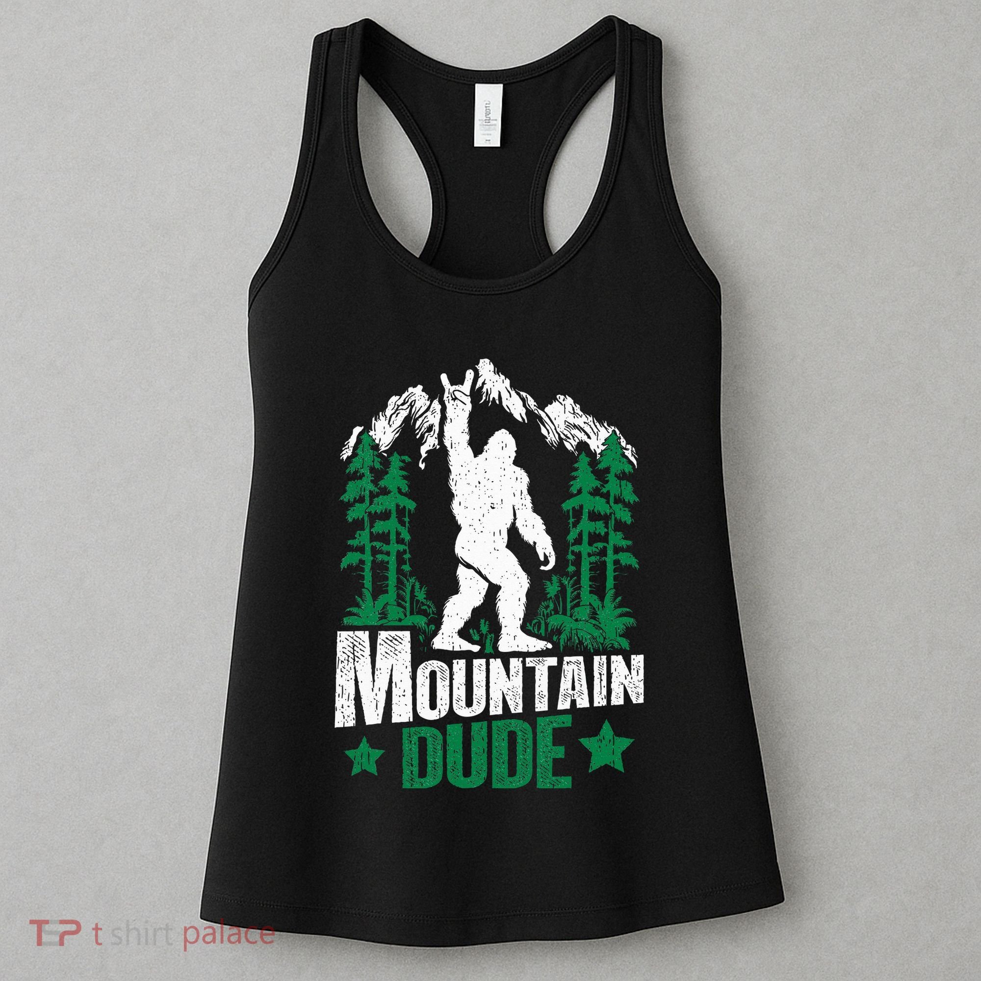 Funny Bigfoot Outdoor Adventures Mountain Dude Women's Tank Top