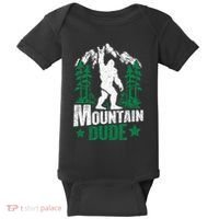 Funny Bigfoot Outdoor Adventures Mountain Dude Baby Bodysuit thumb 0