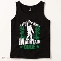 Funny Bigfoot Outdoor Adventures Mountain Dude Tank Top thumb 2