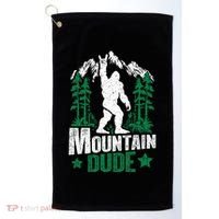 Funny Bigfoot Outdoor Adventures Mountain Dude Golf Towel thumb 0