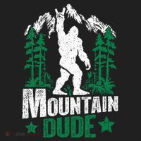 Funny Bigfoot Outdoor Adventures Mountain Dude Golf Towel thumb 3