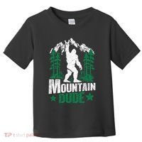 Funny Bigfoot Outdoor Adventures Mountain Dude Toddler T-Shirt thumb 0