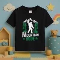 Funny Bigfoot Outdoor Adventures Mountain Dude Toddler T-Shirt thumb 3