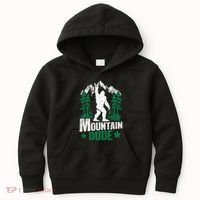 Funny Bigfoot Outdoor Adventures Mountain Dude Kids Hoodie thumb 0