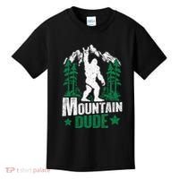 Funny Bigfoot Outdoor Adventures Mountain Dude Kids T-Shirt thumb 0