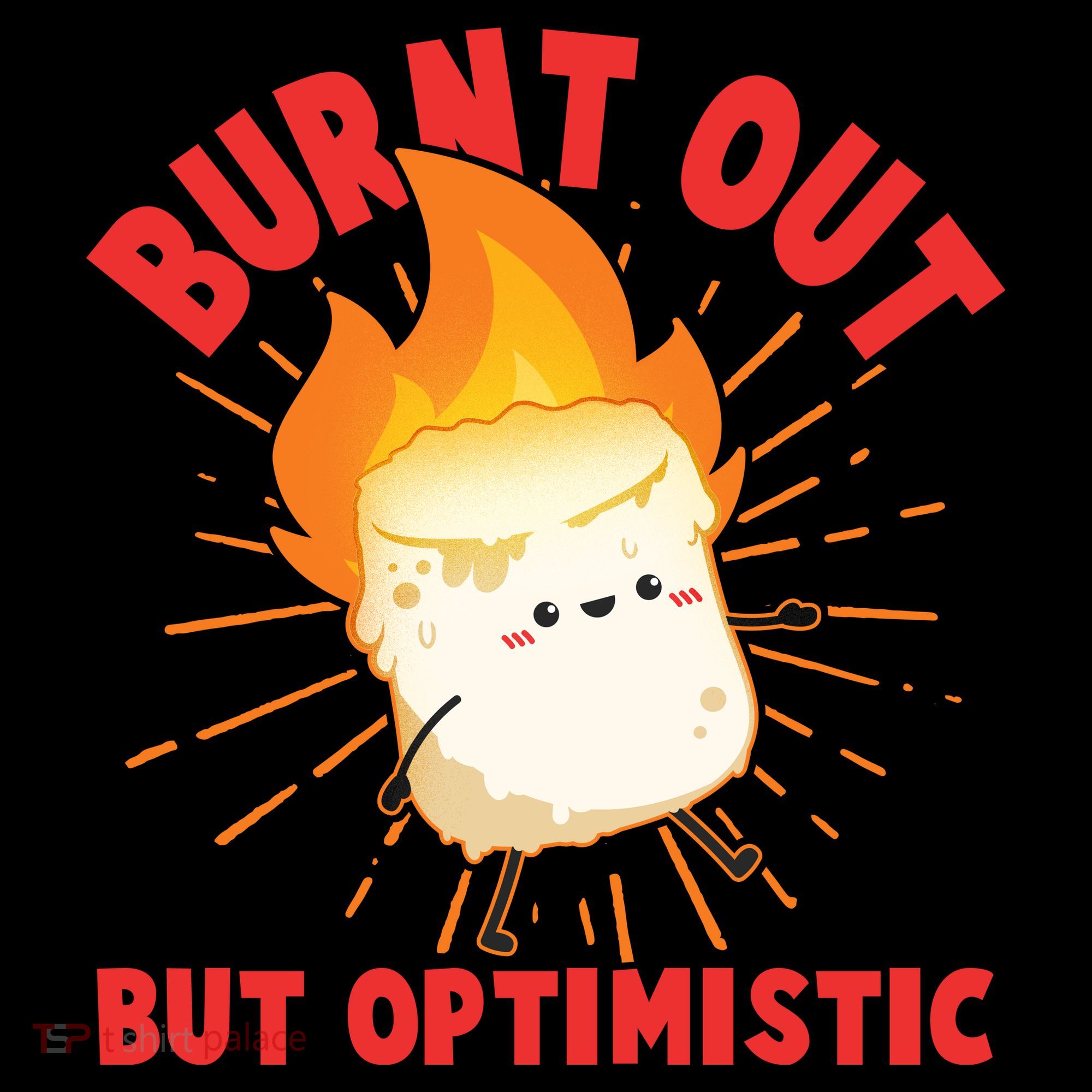 Funny Burnt Out But Optimistic Marshmallow Coffee Mug