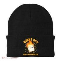 Funny Burnt Out But Optimistic Marshmallow Beanie thumb 0