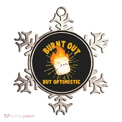 Funny Burnt Out But Optimistic Marshmallow Ornament