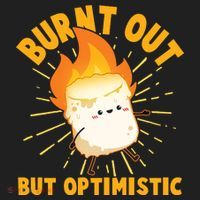 Funny Burnt Out But Optimistic Marshmallow Hat thumb 2