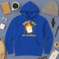 Funny Burnt Out But Optimistic Marshmallow Hoodie thumb 3