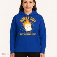 Funny Burnt Out But Optimistic Marshmallow Hoodie thumb 5