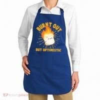 Funny Burnt Out But Optimistic Marshmallow Apron thumb 2