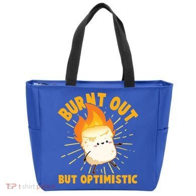 Funny Burnt Out But Optimistic Marshmallow Tote Bag