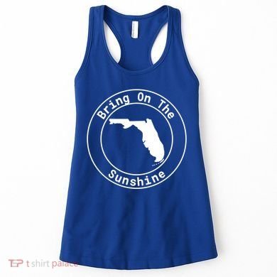 Florida Bring On The Sunshine Sun State Southern Design Gift Women's Tank Top