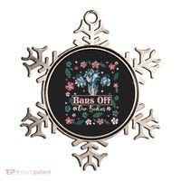 Flower Bans Off Our Bodies Female Choice Women Rights Ornament thumb 0