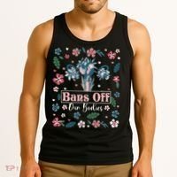 Flower Bans Off Our Bodies Female Choice Women Rights Tank Top thumb 3