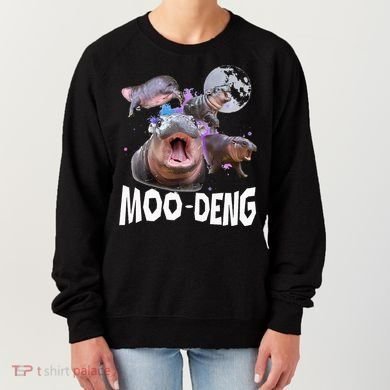 Famous Baby Pygmy Hippo Moo Deng Women's Sweatshirt