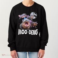 Famous Baby Pygmy Hippo Moo Deng Women's Sweatshirt thumb 0