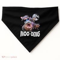 Famous Baby Pygmy Hippo Moo Deng USA-Made Doggie Bandana thumb 0