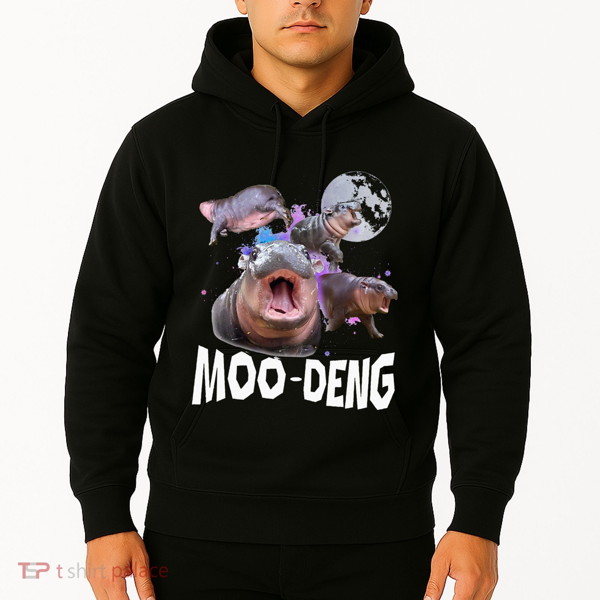 Famous Baby Pygmy Hippo Moo Deng Hoodie