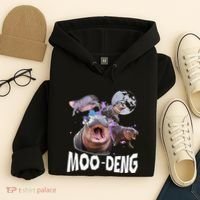 Famous Baby Pygmy Hippo Moo Deng Hoodie thumb 4
