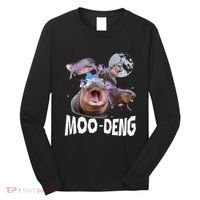 Famous Baby Pygmy Hippo Moo Deng Long Sleeve Shirt thumb 0