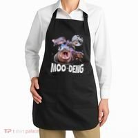 Famous Baby Pygmy Hippo Moo Deng Apron thumb 2