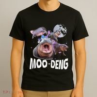 Famous Baby Pygmy Hippo Moo Deng T-Shirt thumb 3