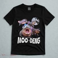 Famous Baby Pygmy Hippo Moo Deng T-Shirt thumb 5