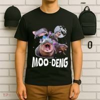 Famous Baby Pygmy Hippo Moo Deng T-Shirt thumb 6