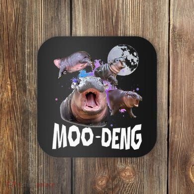 Famous Baby Pygmy Hippo Moo Deng Coaster