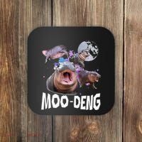 Famous Baby Pygmy Hippo Moo Deng Coaster thumb 0