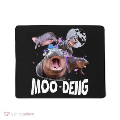 Famous Baby Pygmy Hippo Moo Deng Mousepad