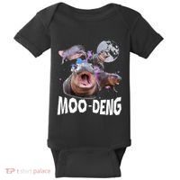 Famous Baby Pygmy Hippo Moo Deng Baby Bodysuit thumb 0