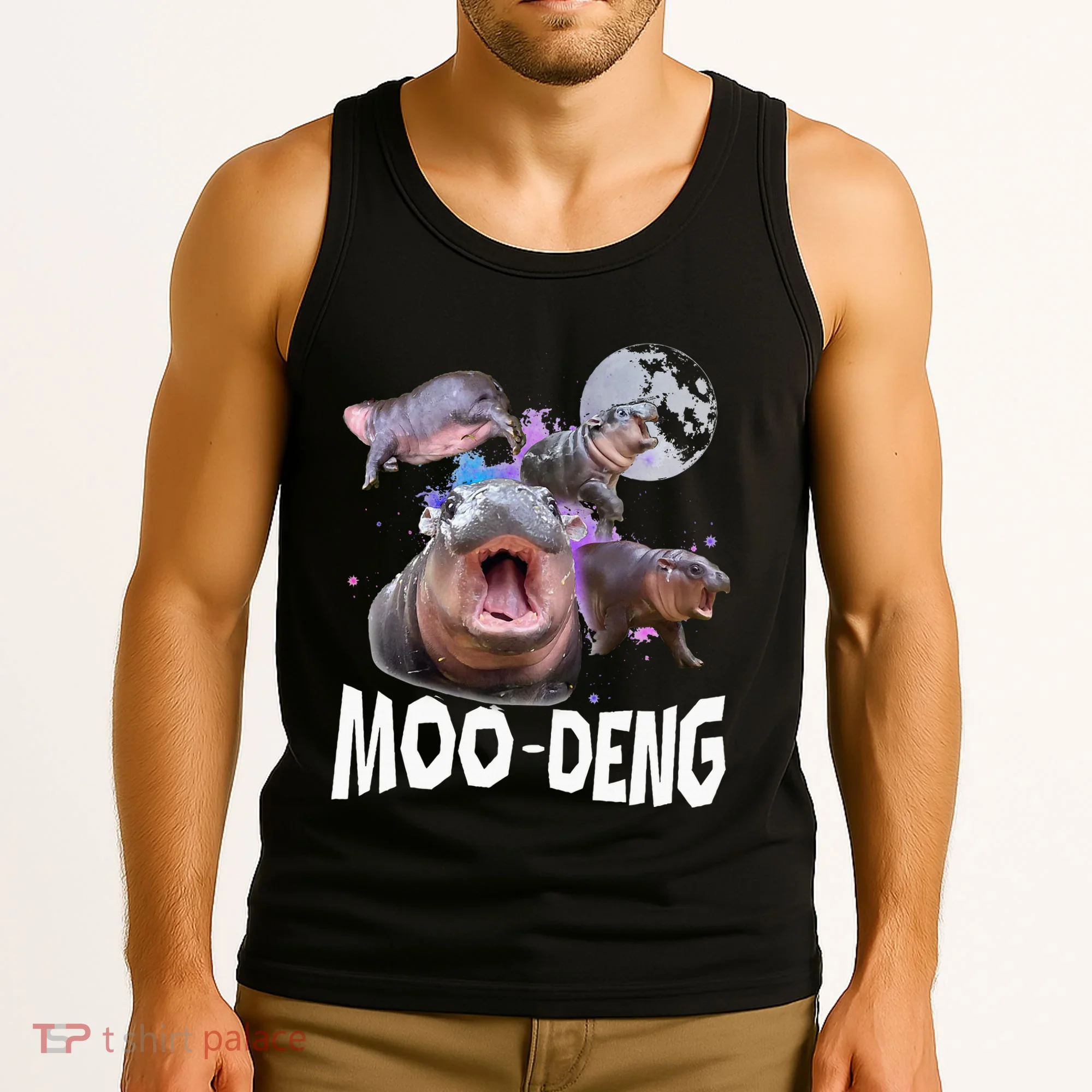 Famous Baby Pygmy Hippo Moo Deng Tank Top