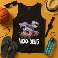 Famous Baby Pygmy Hippo Moo Deng Tank Top thumb 4