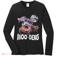 Famous Baby Pygmy Hippo Moo Deng Women's Long Sleeve Shirt thumb 0