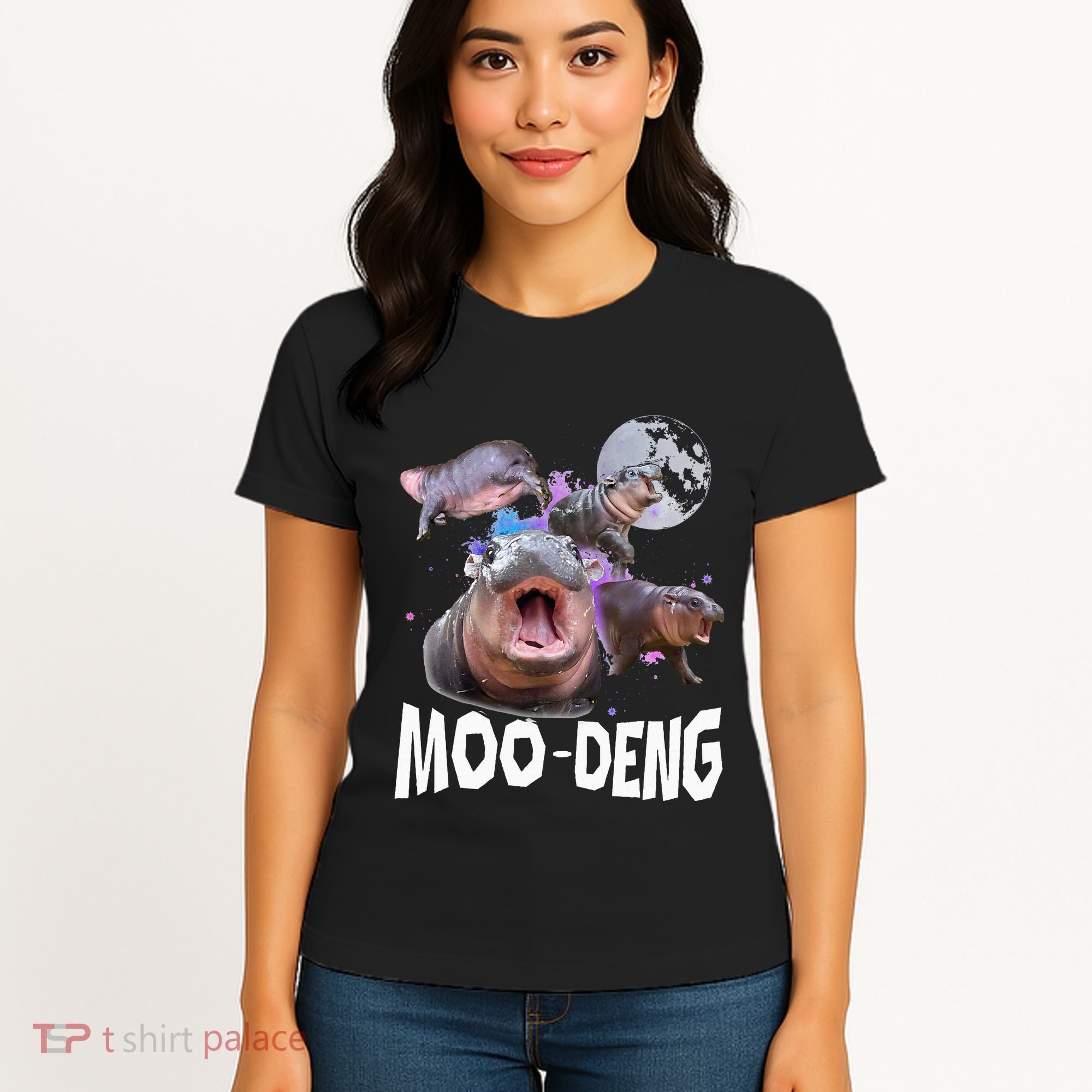 Famous Baby Pygmy Hippo Moo Deng Women's T-Shirt