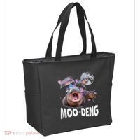 Famous Baby Pygmy Hippo Moo Deng Tote Bag thumb 2