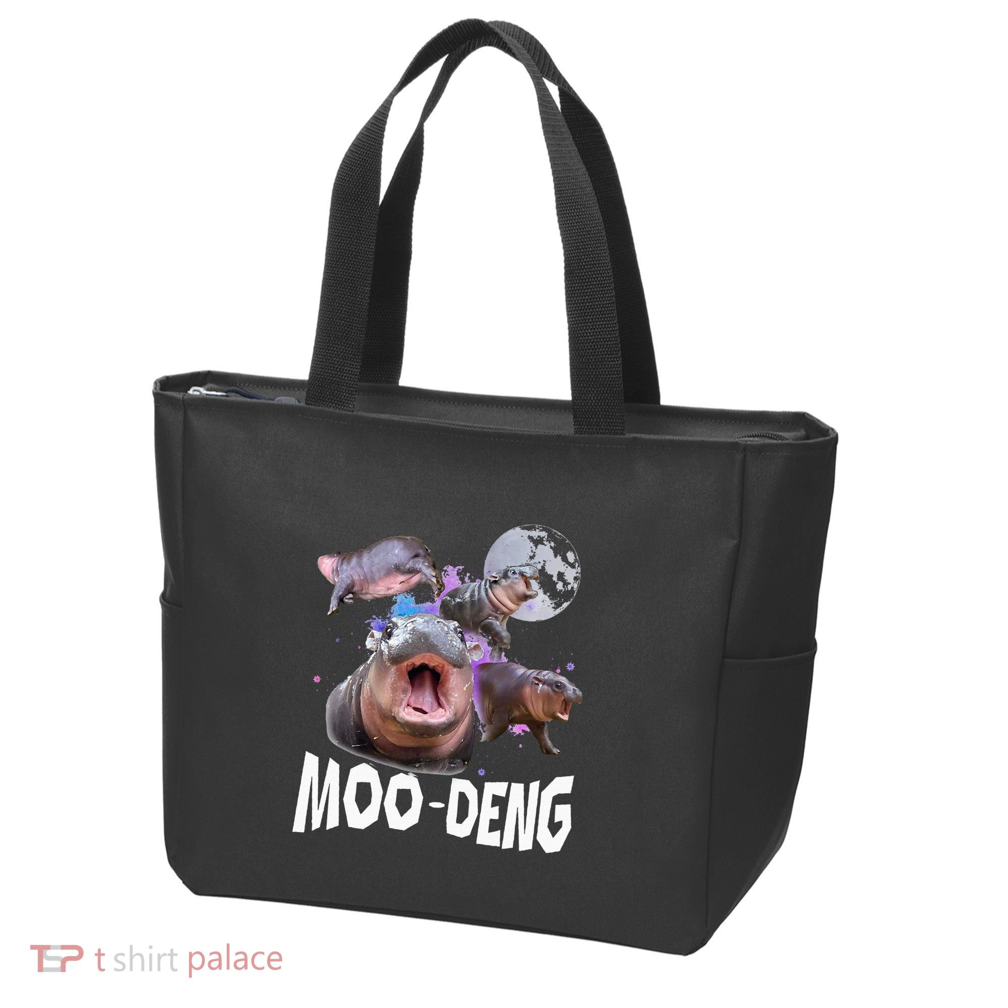 Famous Baby Pygmy Hippo Moo Deng Tote Bag