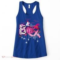 Funny Boo Pumpkin Witch Pink Ribbon Breast Cancer Halloween Women's Tank Top thumb 0