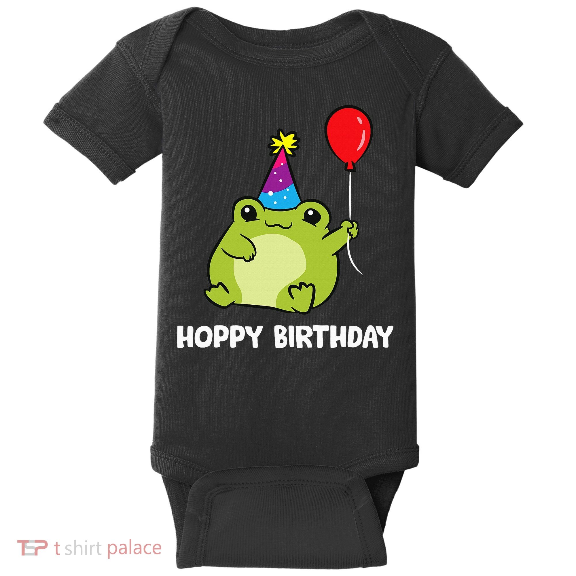 Frog Birthday Present Happy Birthday Cute Frog Baby Bodysuit