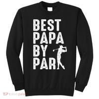 Funny Best Papa By Par Father's Day Golf Gift Grandpa Sweatshirt thumb 0